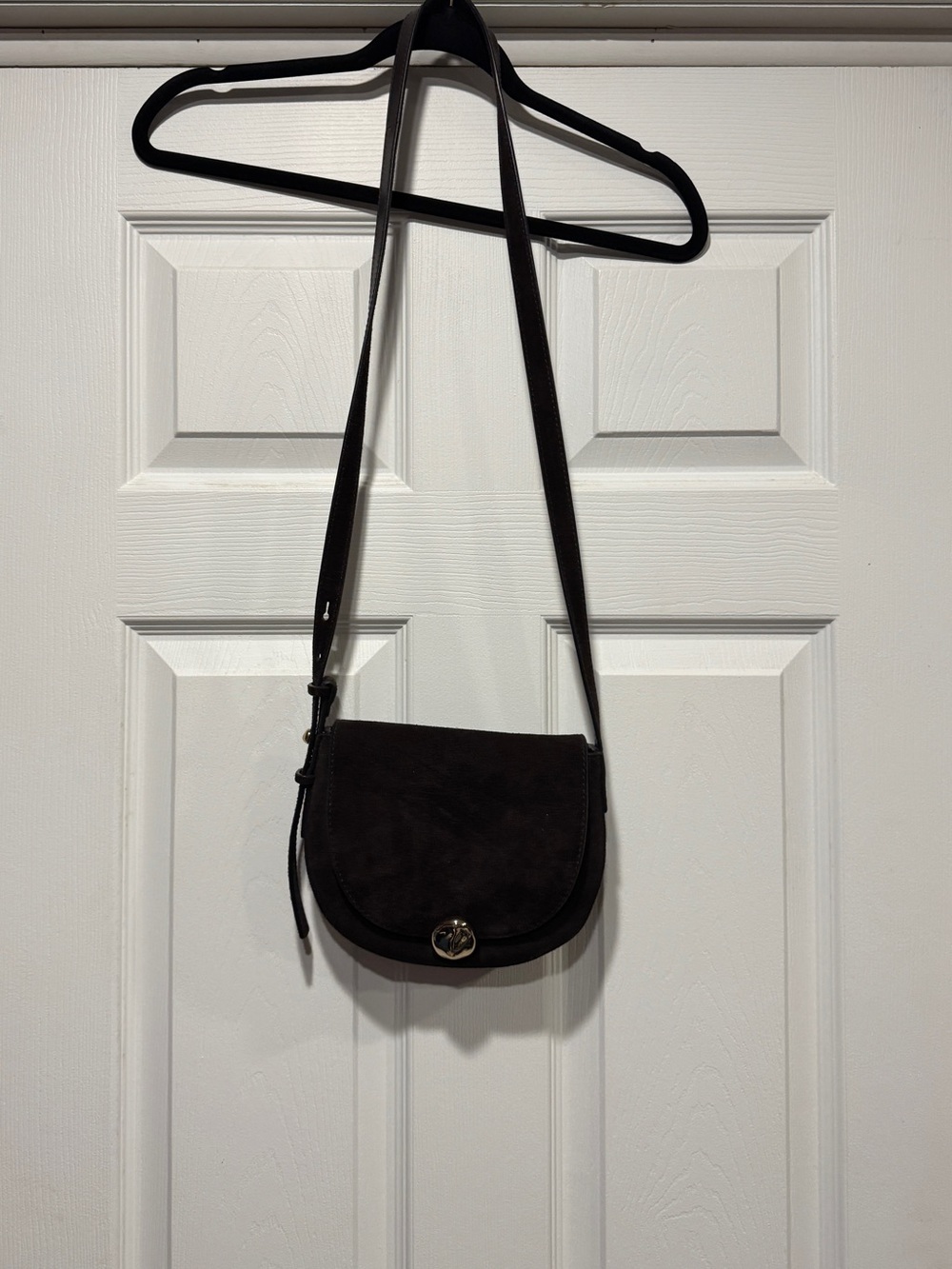 Madewell Brown Suede Crossbody Bag